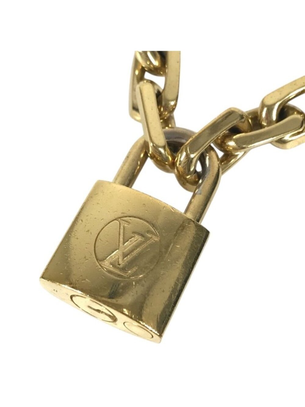 Louis Vuitton Necklace Collier LV Edge Metal Gold